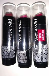 3 New Wet N Wild Silk Finish Lipsticks
